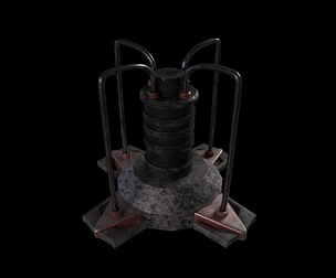Oxygen Unit - Game Ready - Low Poly PBR - 3D Model