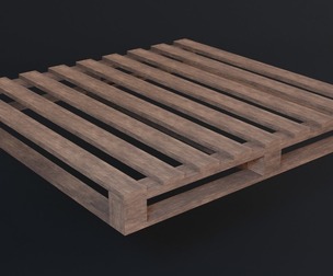 Wooden Pallet - Game Ready - Low Poly PBR 3D