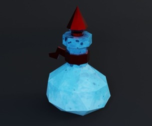 Potion Game Ready Low Poly PBR 3D Model