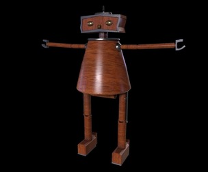 Robot Game ready - Low poly 3d model