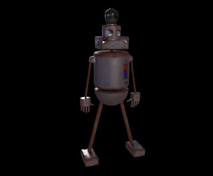 Robot Game ready - Low Poly PBR 3D Model