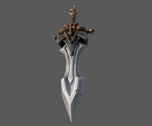 Stylised Sword -Game Ready - Low Poly PBR 3D Model