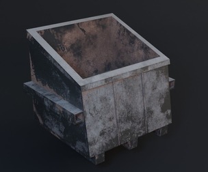 Trash Can - Game Ready - PBR 3D Model