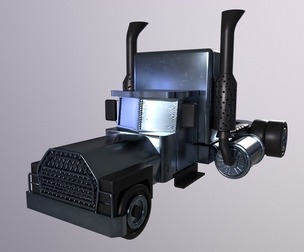 Truck Game Ready - High Poly 3d Model