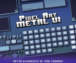 Pixel Art Metal Ui