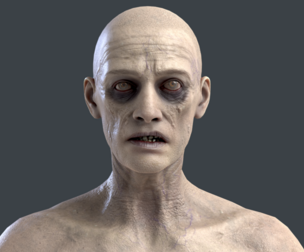 Zombie naked
