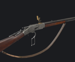 Winchester 1873 lever action rifle