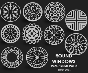 Round Window IMM Brush Pack 10 in One