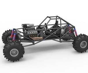 Mud dragster Base Version 2 Scale 1:25