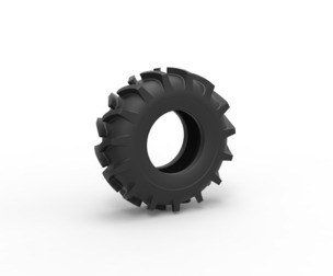 Tire of Redneck Rave Mud truck 1:25