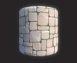 Stylized Mixed Size Stone Floor Tile