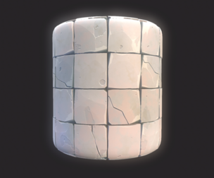 Stylized Concrete Floor Tile