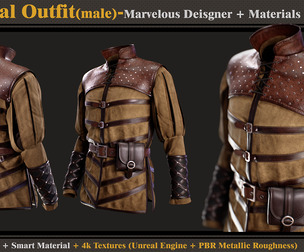 Medieval Outfit-Models+Materials