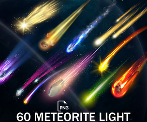 60 Meteorite Light, Falling Comets, Galaxy Stars
