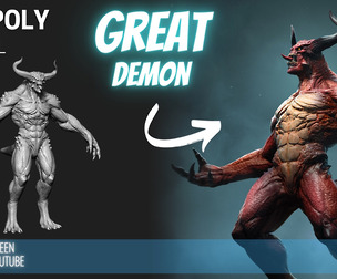 ZBrush Model: Great Demon High Poly ZTL & FBX
