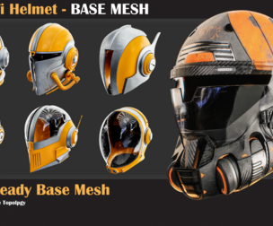 15 Sci-Fi Helmet BASE MESH - VOL 26