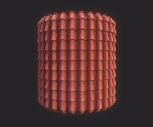 Stylized Spanish Roof Tile