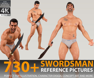 730+ Swordsman Poses Refernce Pictures