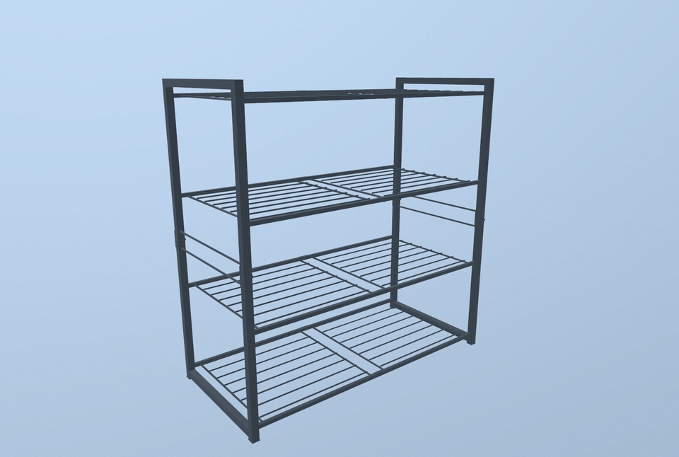 Metal Racks 3D Model