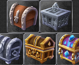 Stylized Fantasy Chest Icons
