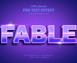 PSD fully editable text effect.