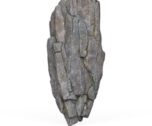 Realistic Low Poly Rock Cliff 01