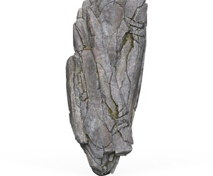 Realistic Low Poly Rock Cliff 05