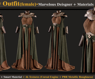 Fantasy Outfit-Models+Materials