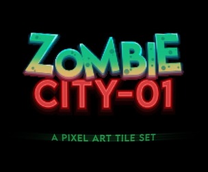 Pixel Art Zombie City 01
