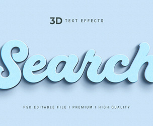 Search PSD fully editable text effect.