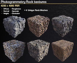 Photogrammetry Rock Texture Set 01