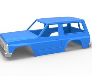 Shell of vintage SUV Scale 1:25