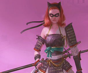 Character design tutorial, Ninja Catwoman.