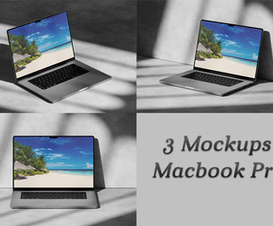 Macbook Pro Mockup, Laptop Mockup PSD Template