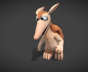Dasypodidae cartoon character