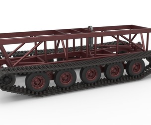 Chassis of Redneck Rave Mud truck on tracks 1:25