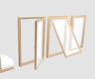 Wood frame windows