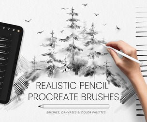 Realistic Pencil Procreate Brushes