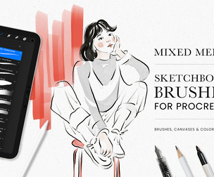Sketchbook Procreate Brushes Mixed Media