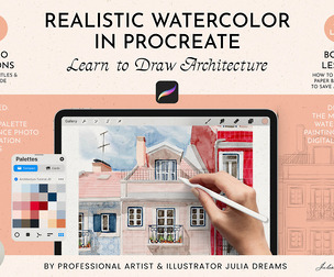 Tutorial Watercolor Procreate Draw Architecture