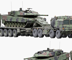Rheinmetall HX81 Military Truck with Troller Tank