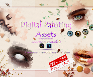[80% OFF] Digital Painting Assets