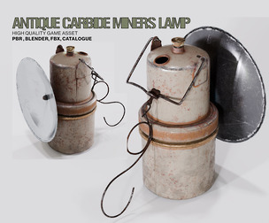 Antique Carbide Miners Lamp