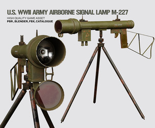 US WWII Army Airborne Signal Lamp M-227