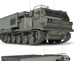 M270 Multiple Launch Rocket System 3d model