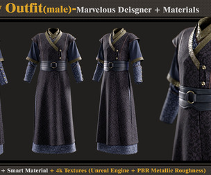 Fantasy Outfit-Models+Materials