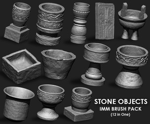 Stone Objects IMM\Obj Brush Pack (12 in One)
