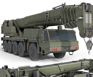 Tadano Faun ATF 100-5 Military Crane