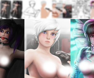 Old Art Pack 1 - Including Painting Process (NSFW)