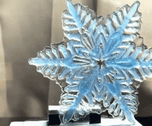 Transparent Snowflake hollow sla winter decor